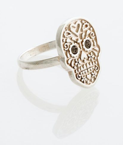 Anillo Calavera Papel Picado