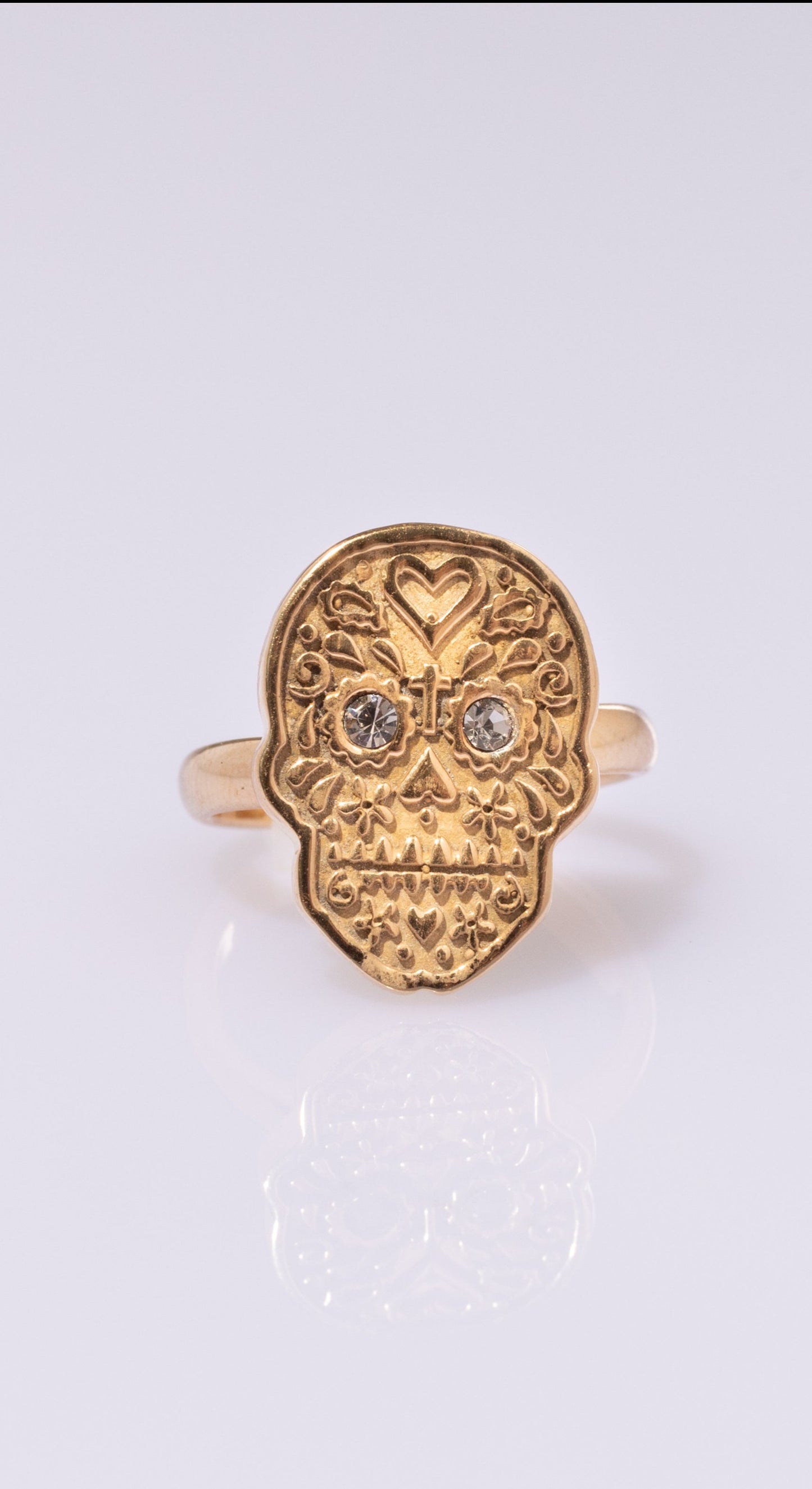 Anillo Calavera Papel Picado